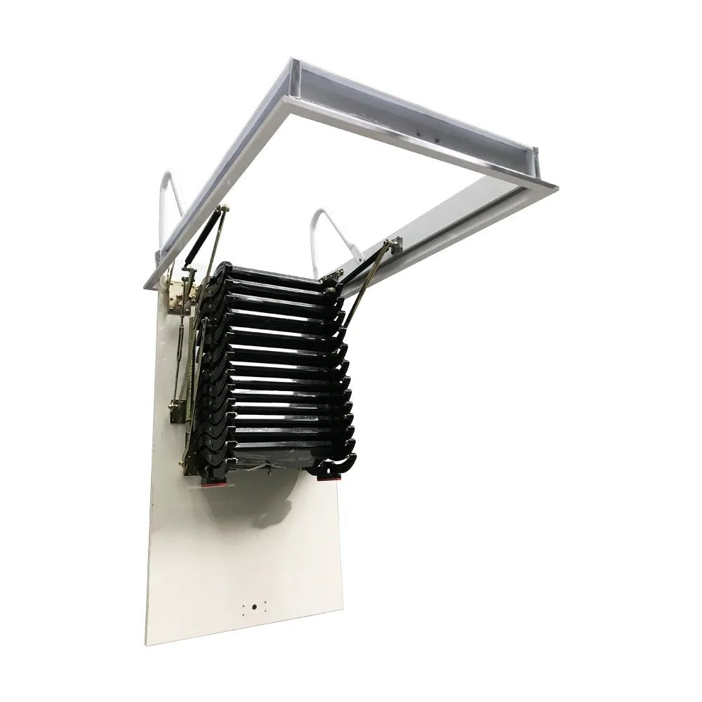 Black 13 Steps Telescopic Ladder Z993397