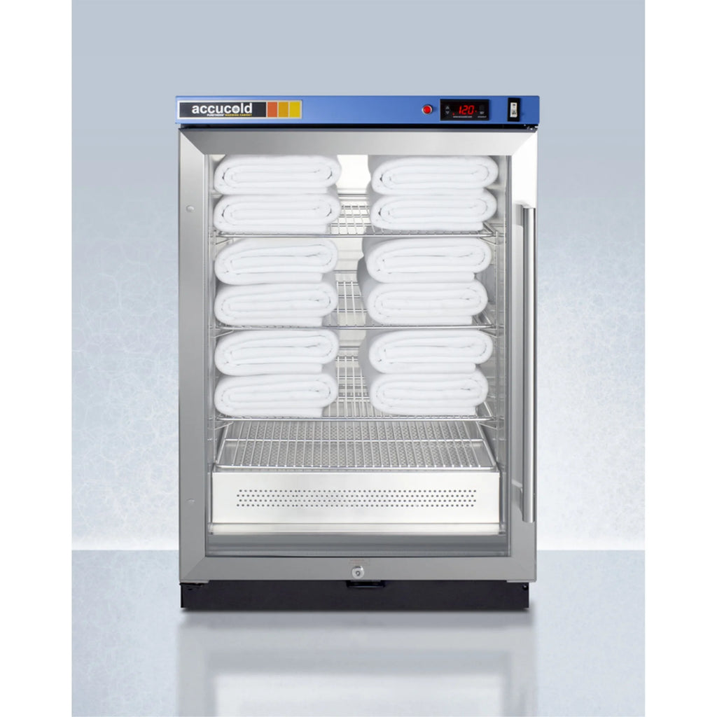 Blanket Warmer with Glass Door, Stainless Steel Interior, Digital Thermostat, and Lock M247863