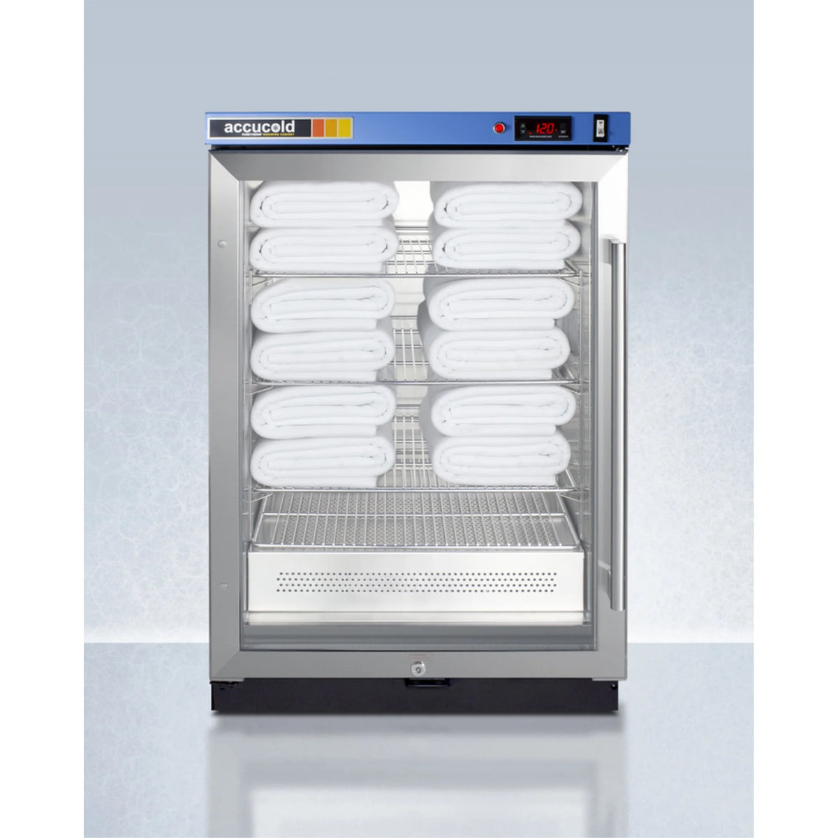 Blanket Warmer with Glass Door, Stainless Steel Interior, Digital Thermostat, and Lock M247863