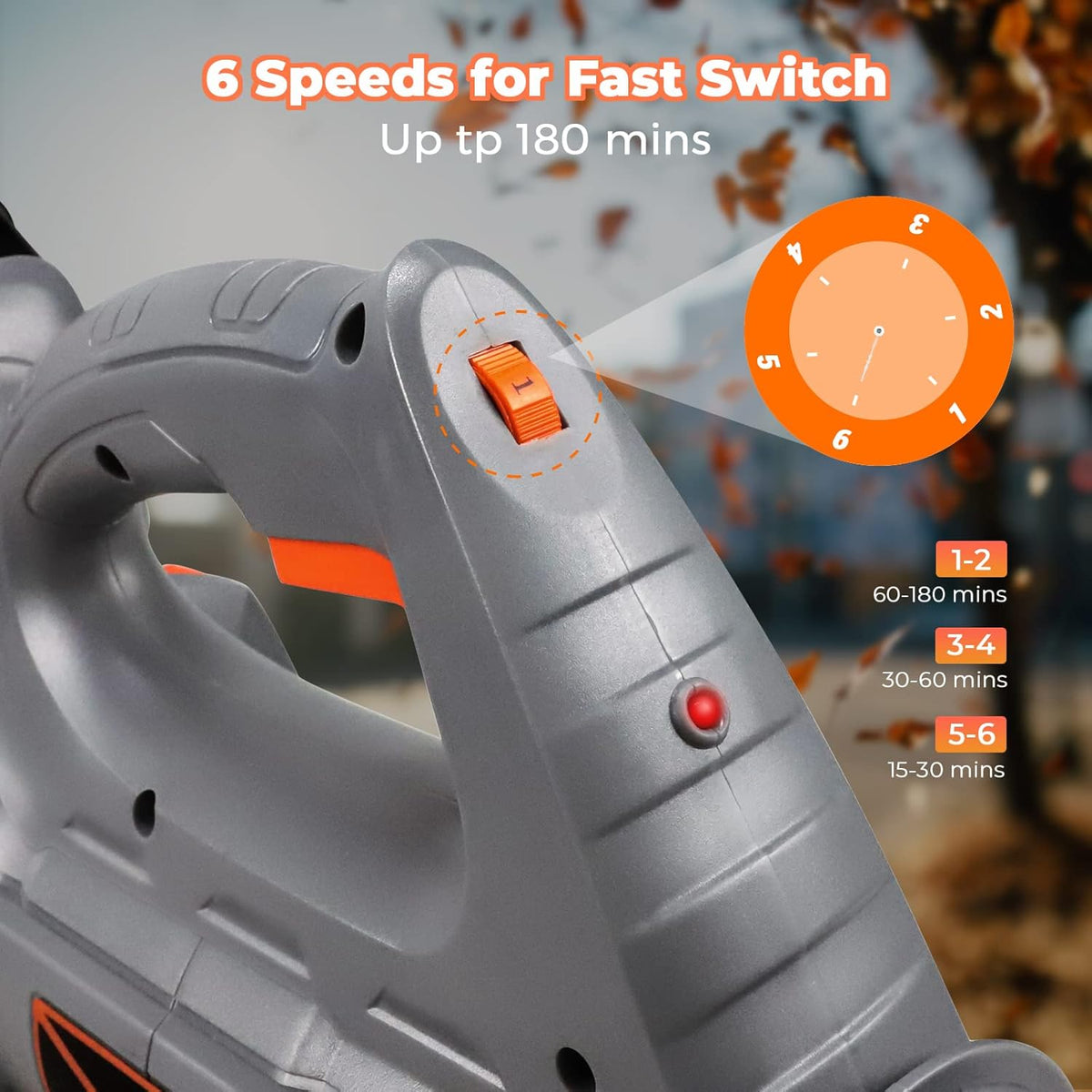 Cordless Leaf Blower with 4.0Ah Battery & Charger 21V E633