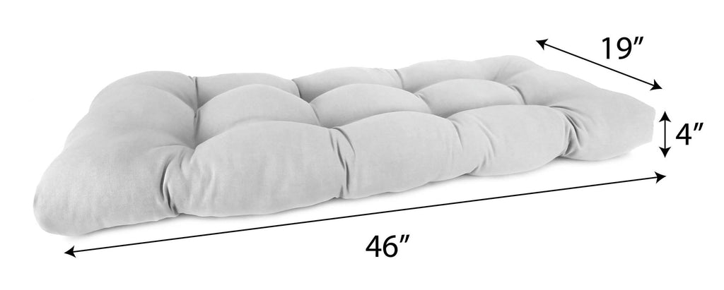 Beige Tufted Outdoor Bench Cushion B96253