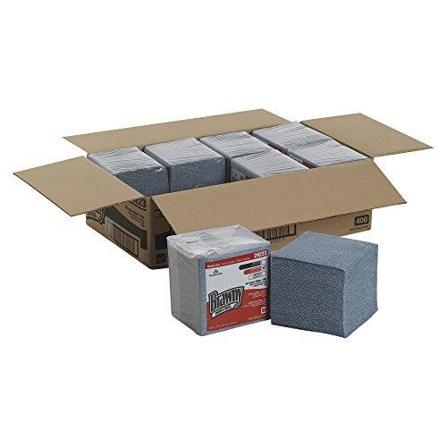 Medium Duty Airlaid 1/4 Fold Wipes, Blue, 50/Pack, 8 Packs/Carton O403