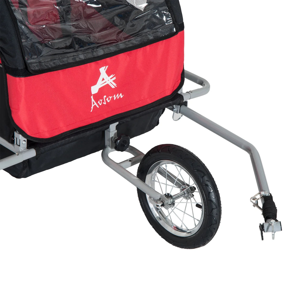 Blue 2-In-1 Double Child Bicycle Cargo Trailer And Jogger Y862972