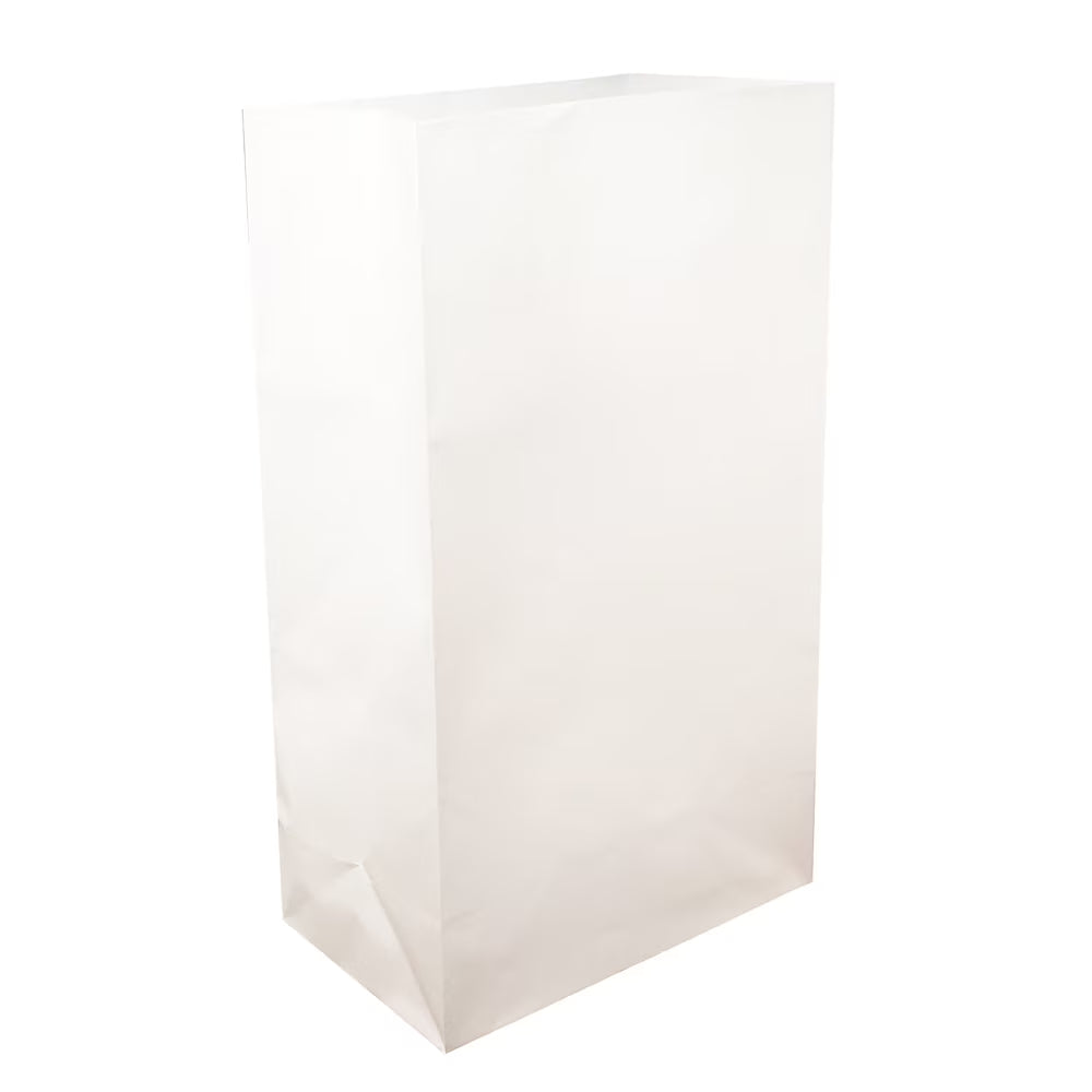White Luminaria Bags, 100 Count O2051