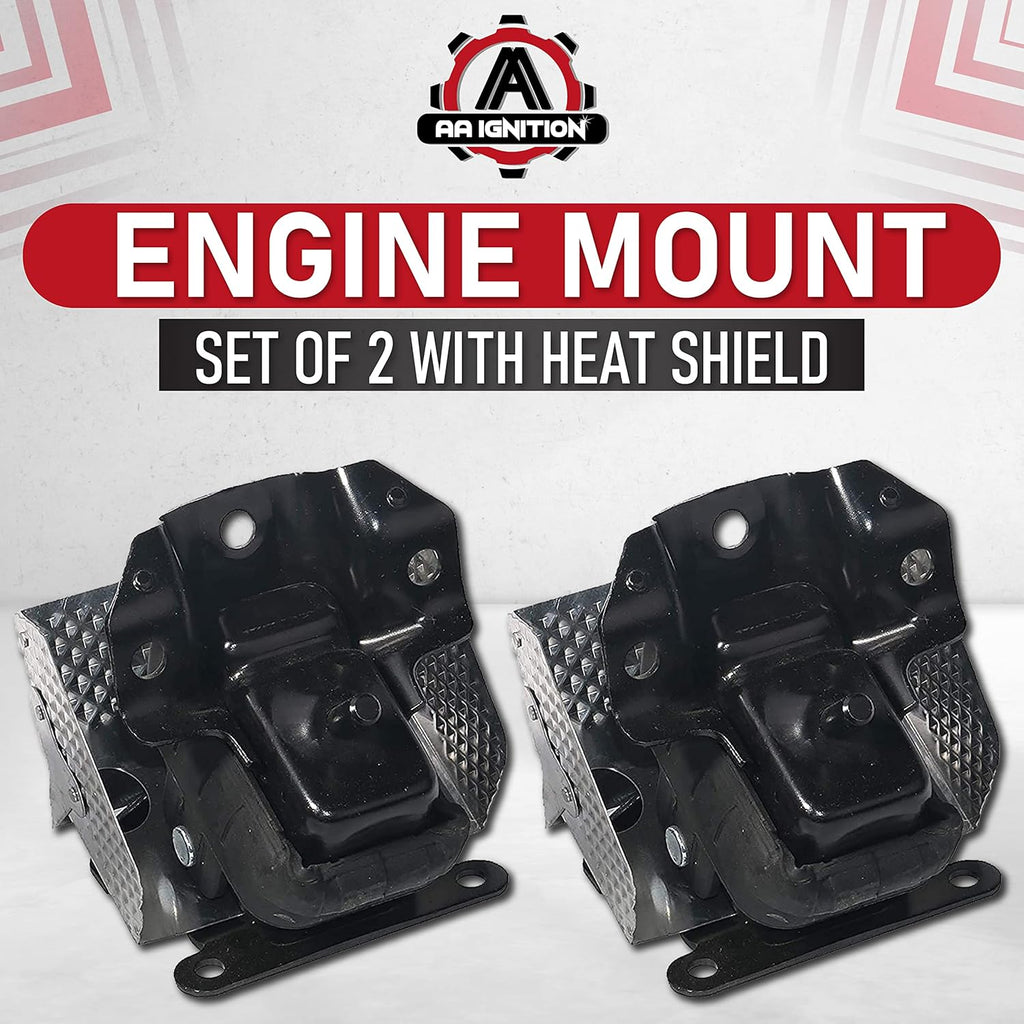Engine Mount Set of 2 with Heat Shield C2002