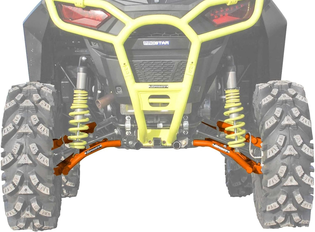 Red Rear Offset A-Arms for Polaris RZR S 900 / RZR 4 900 J22159