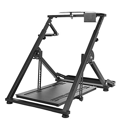Steering Wheel Stand Racing Sim Cockpit with Seat Slot T9121