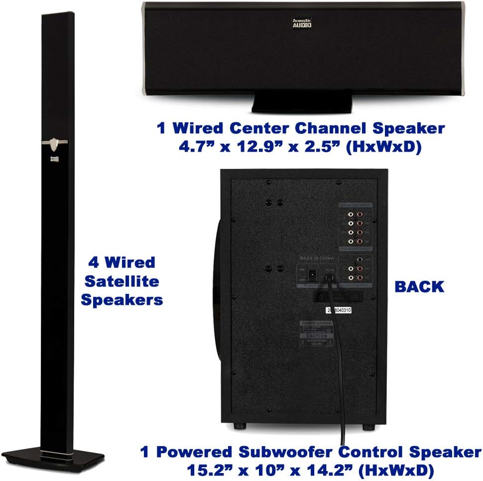 Tower 5.1 Bluetooth Speaker System W136