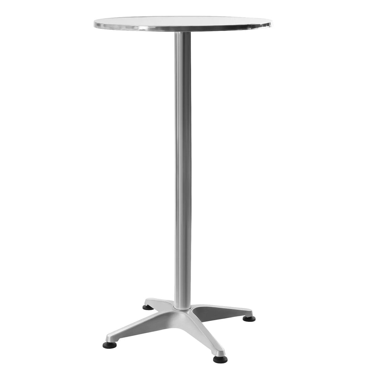 Round Pub Bar Table Stainless Steel Aluminum D623566