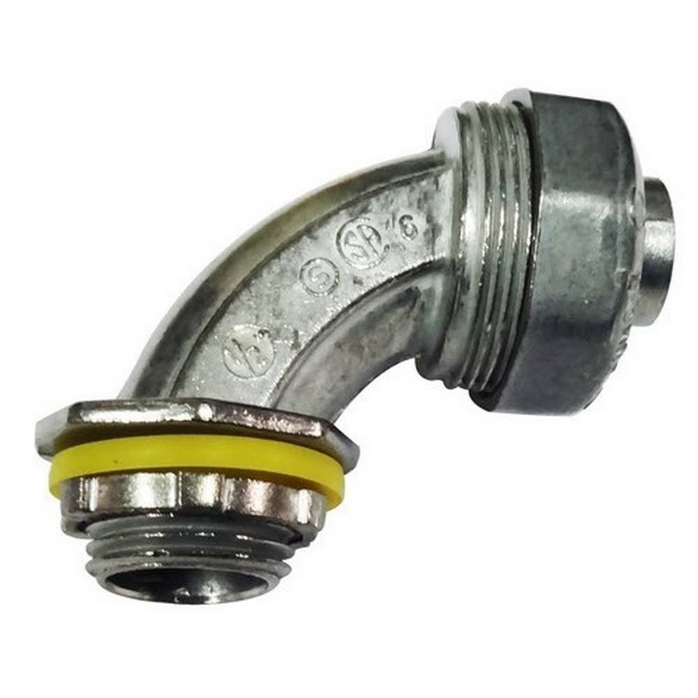 90° Liquid Tight Connectors - Zinc Die Cast 3-1/2x22 Z1651