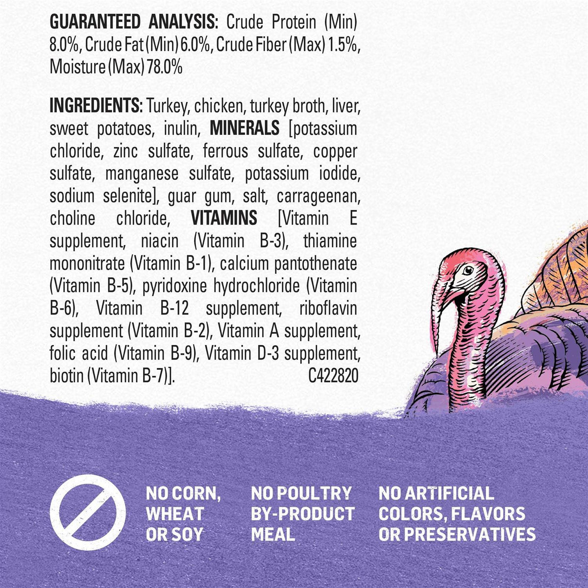 Grain Free Turkey & Sweet Potato Wet Dog Food S7554
