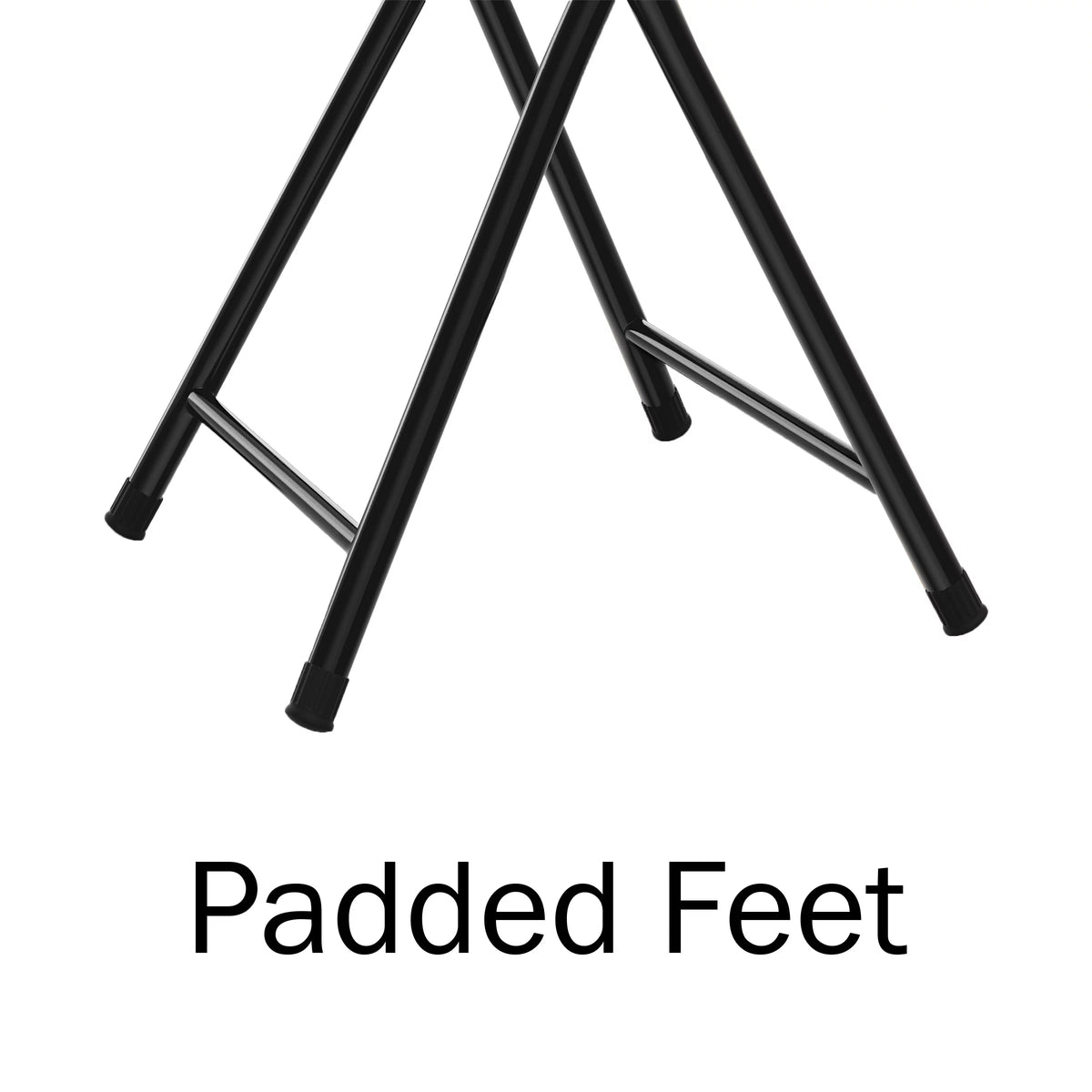 18-inch Folding Bar Stool Heavy-Duty, Black, Set of 2 I81610