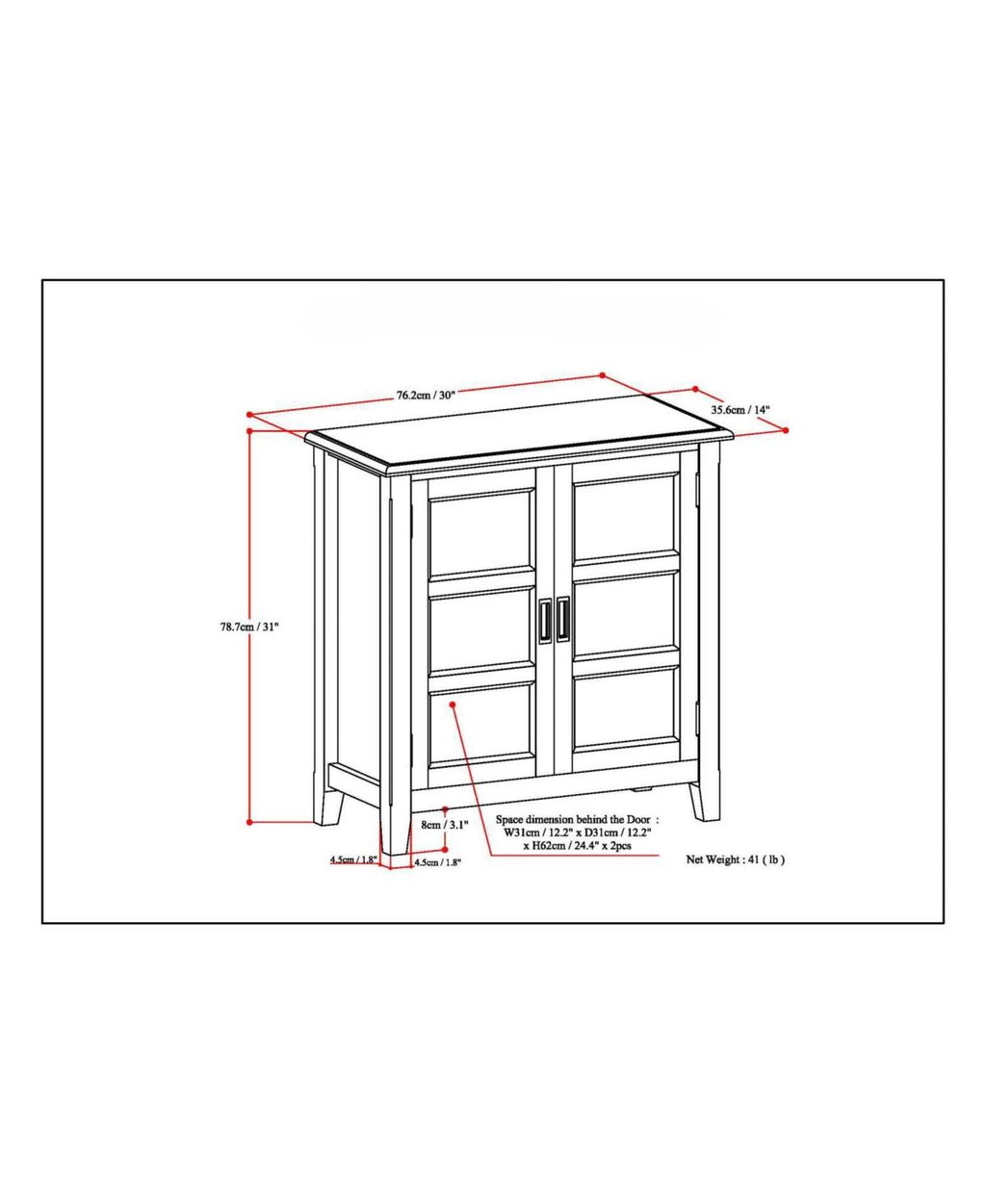 Distressed Grey Low Storage Cabinet I192