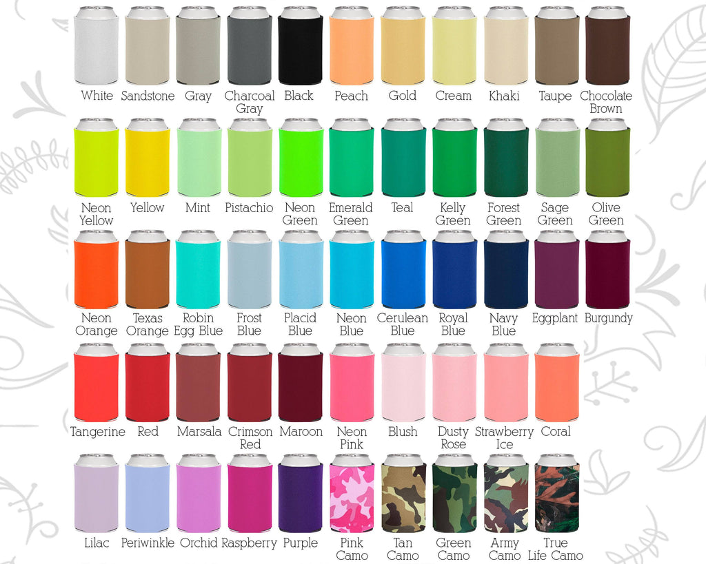 Custom Wedding Favor Can Coolers P7413