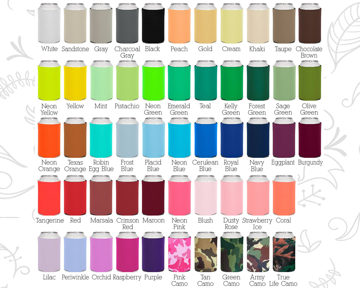 Custom Wedding Favor Can Coolers P7413
