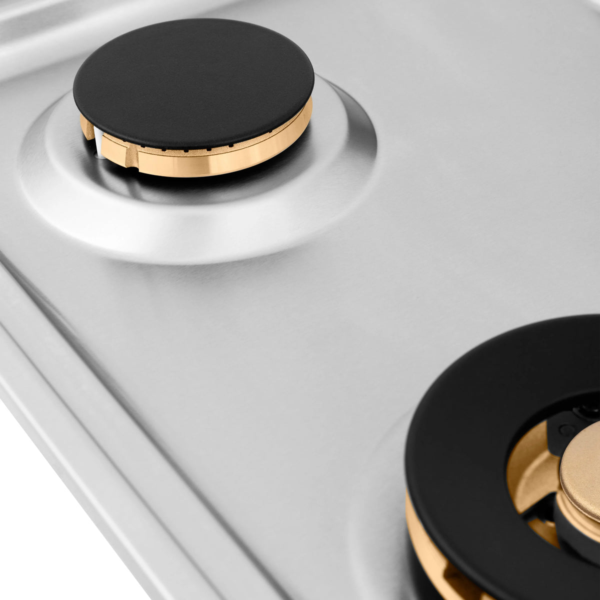 30 in. 4 Gas Brass Burners Dropin Cooktop R349112