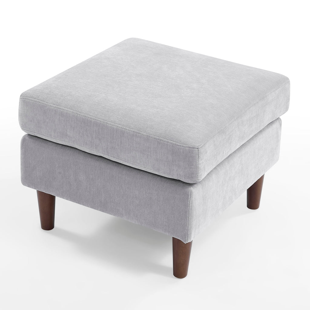 Light Grey Chenille Convertible Sectional Sofa S941069