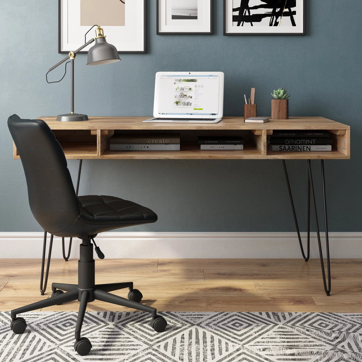 60 inch Wide Solid Mango Wood Desk S82637