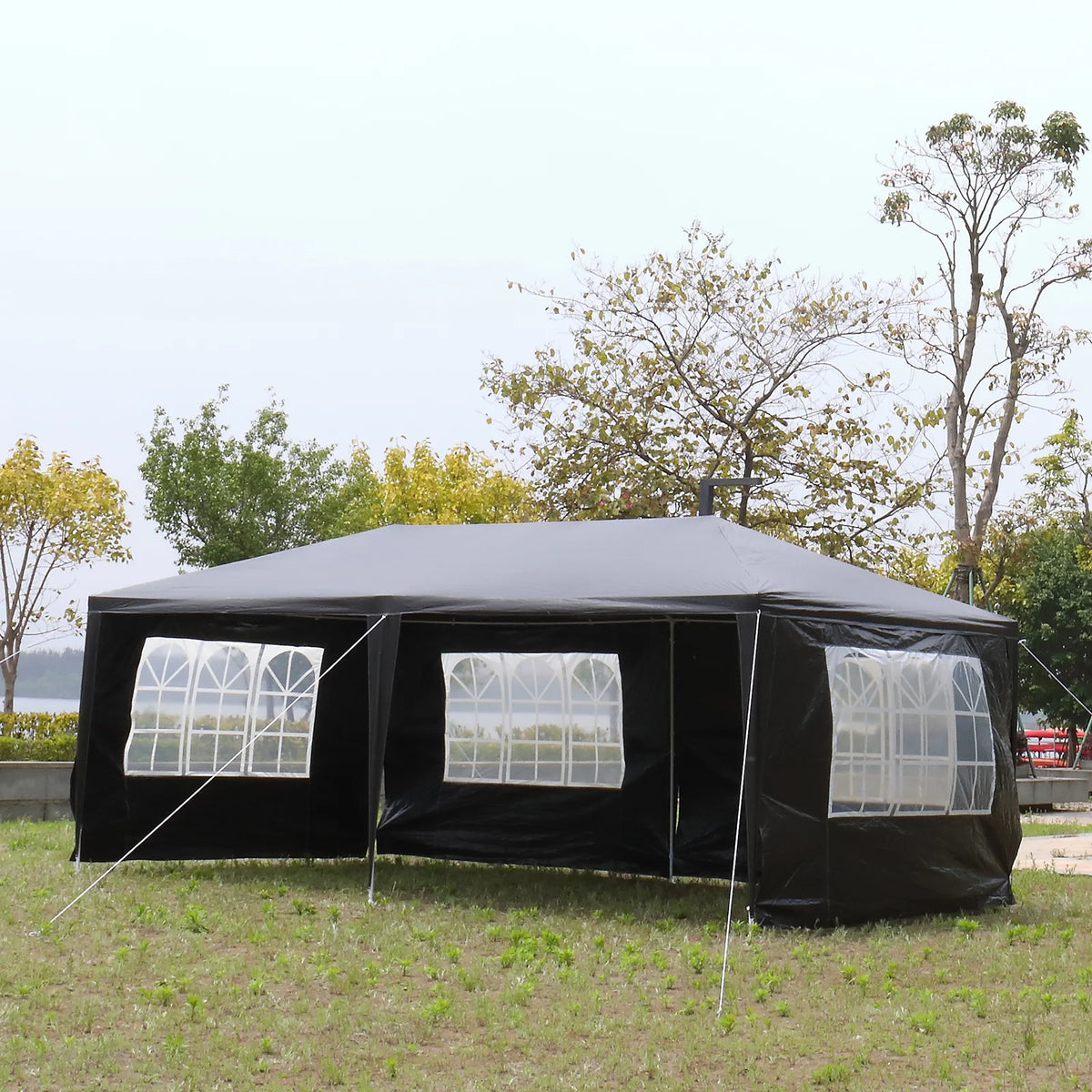 Black Waterproof Party Tent with 6 Removable Sidewalls K138