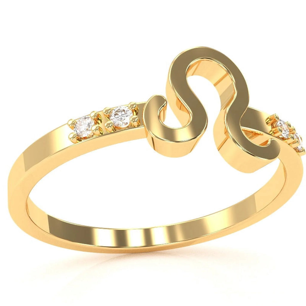 14k Yellow Gold Diamond Ring B718244