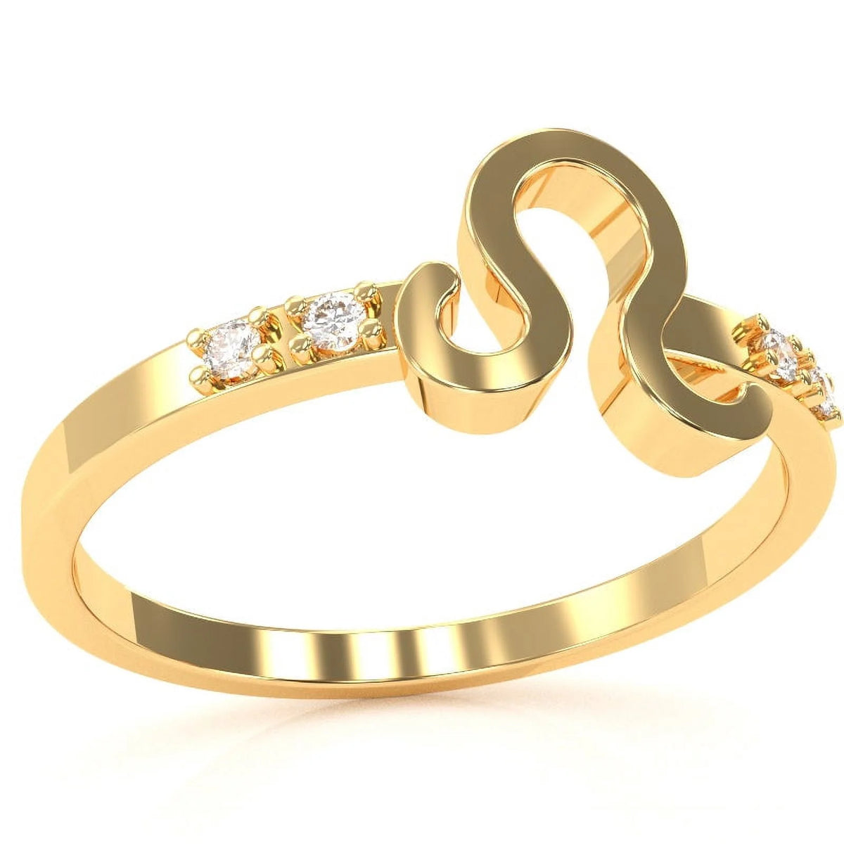 14k Yellow Gold Diamond Ring B718244