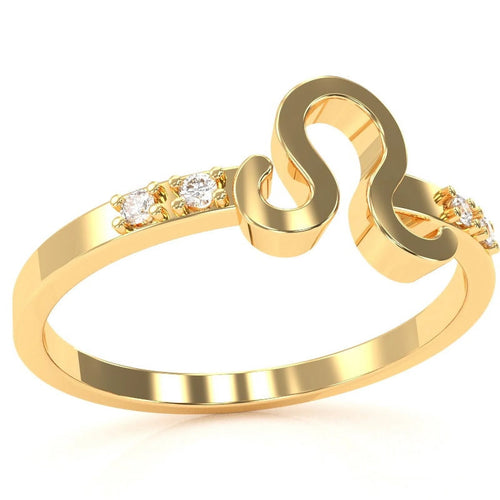 14k Yellow Gold Diamond Ring B718244