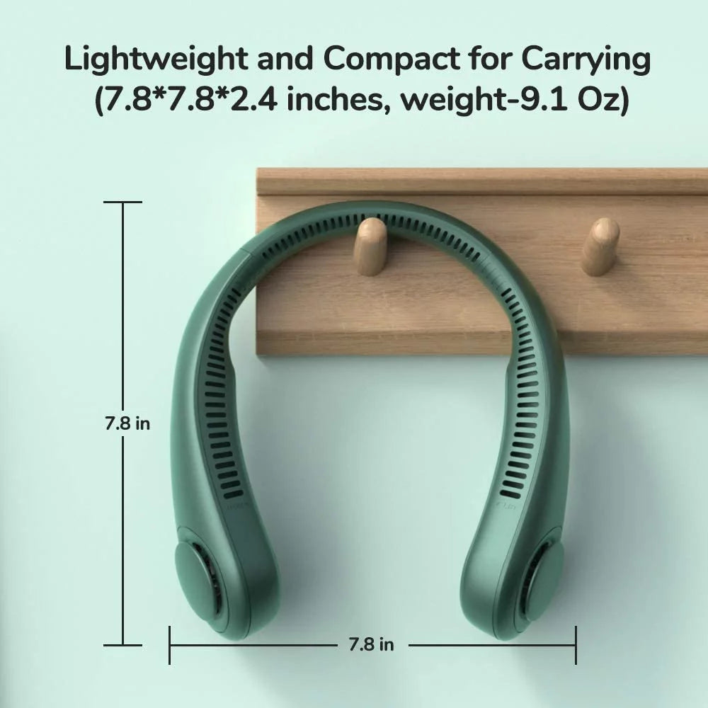Portable Neck Fan 4000 mAh Bladeless Fan with 3 Speeds Q289