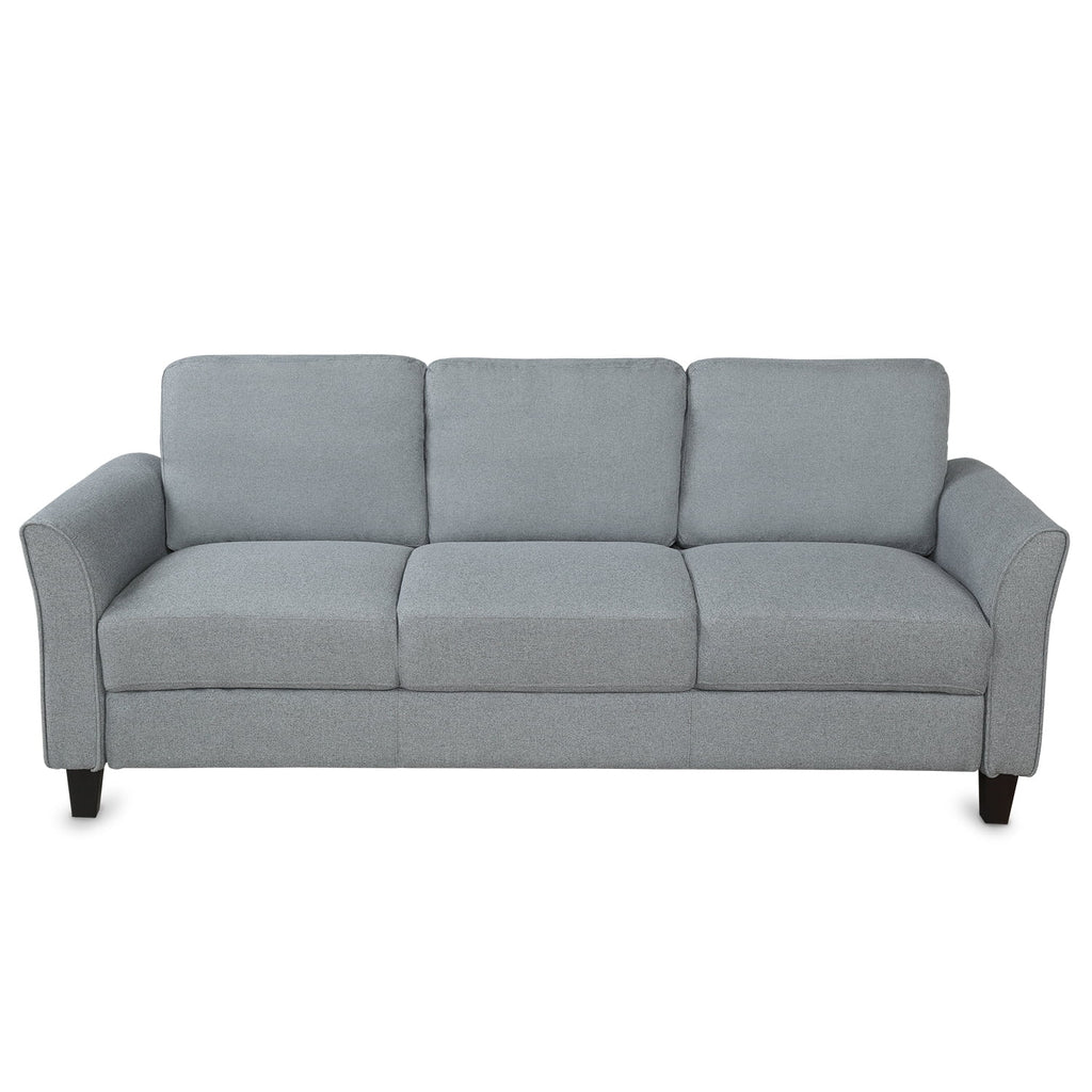Gray Linen 3-Seat Sofa P474