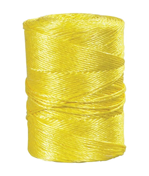 0.19 in. 650 lbs Yellow Twisted Polypropylene Rope R481558
