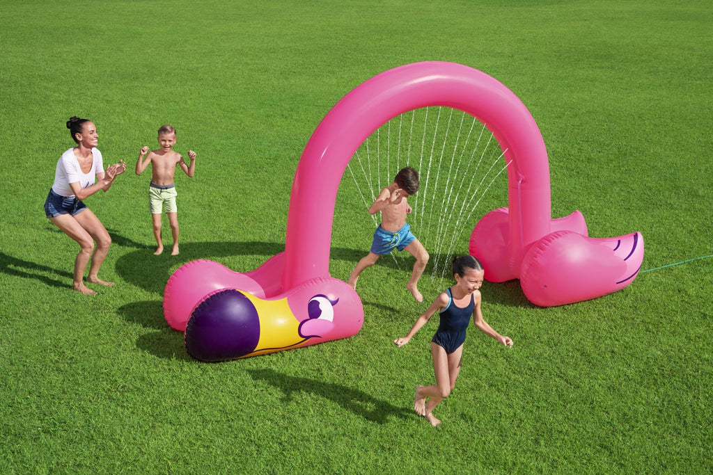 Pink Flamingo Inflatable Sprinkler Arch U47299