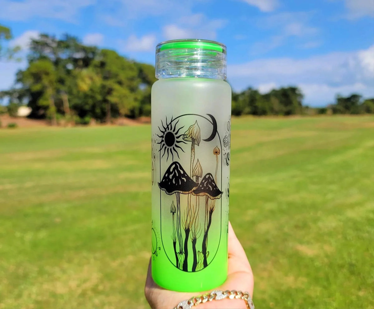 Mushroom Beer Can Glass 17 oz C4588