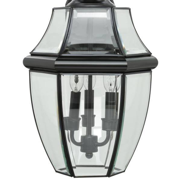 Black Three Light Outdoor Wall Lantern W2065