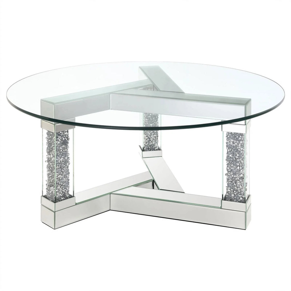Glass Round Coffee Table O895340