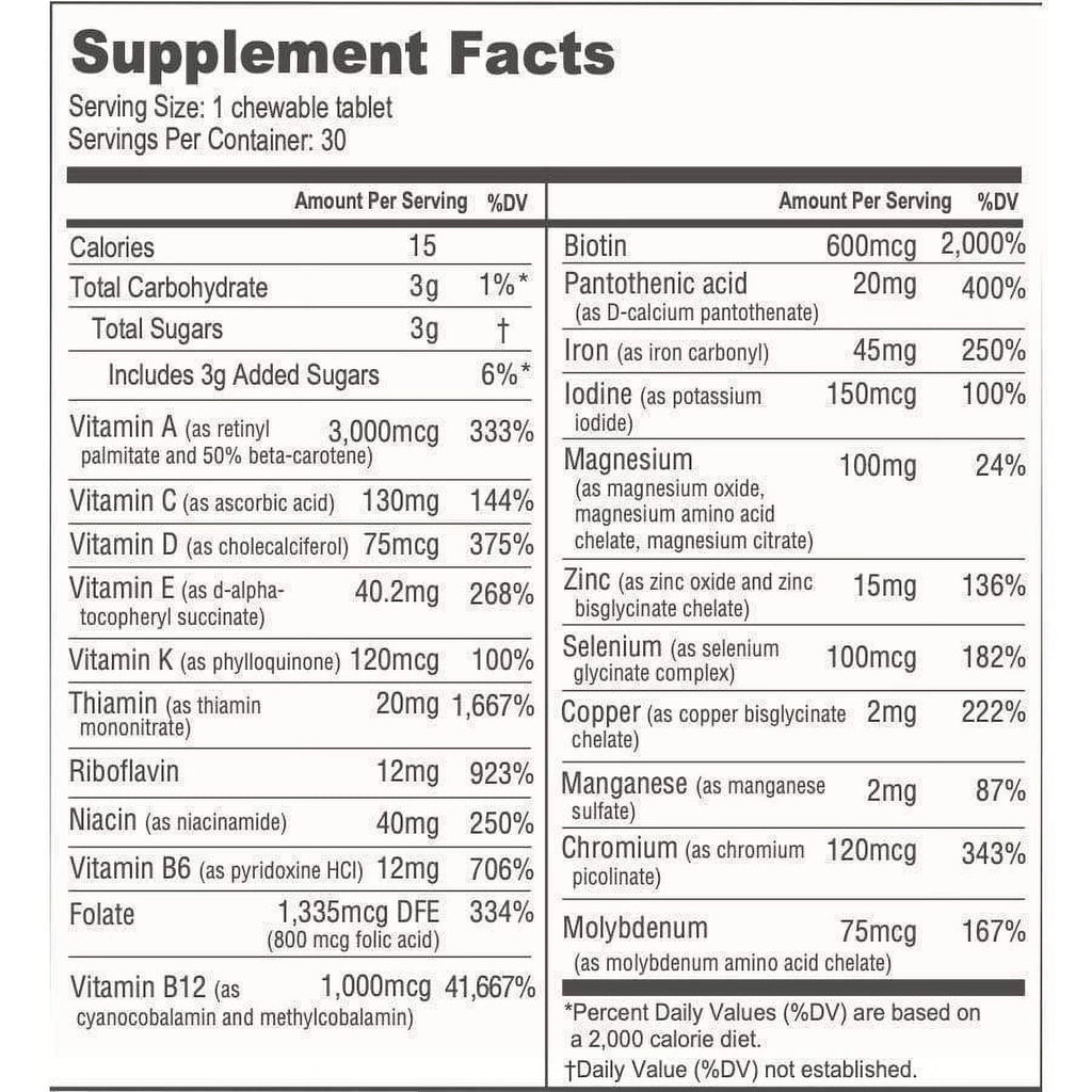 Chewable Bariatric Multivitamin 3-Month Supply R27468