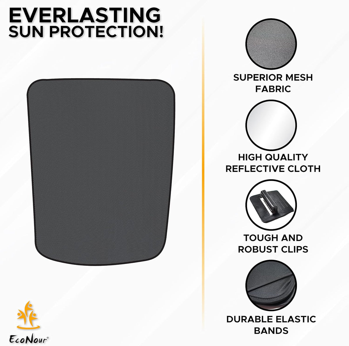 Tesla Model Y Roof Sunshade Pack of 2 G2006