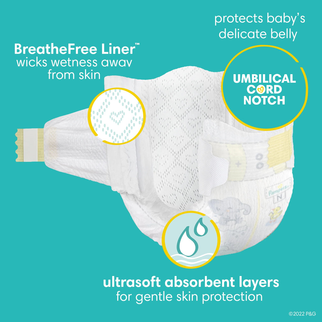 Newborn Diapers, 136 Count L9913