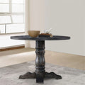 Weathered Gray Wooden Round Dining Table J934224