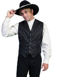 Silk Adjustable Button Western Vest E46519