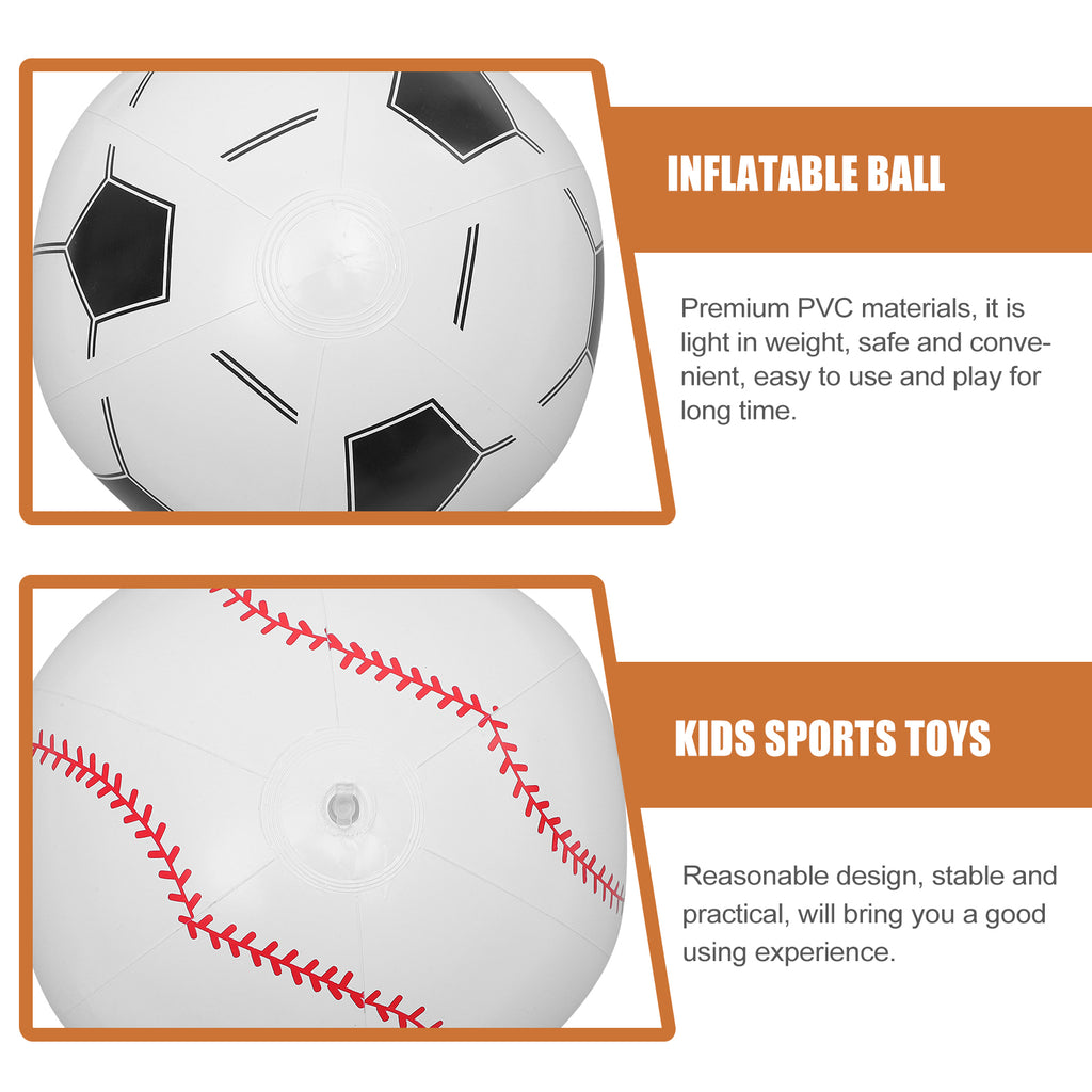 4 Pcs Inflatable Beach Ball Children’s Toys I72396