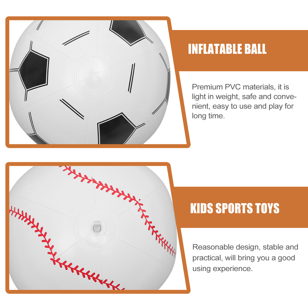 4 Pcs Inflatable Beach Ball Children’s Toys I72396