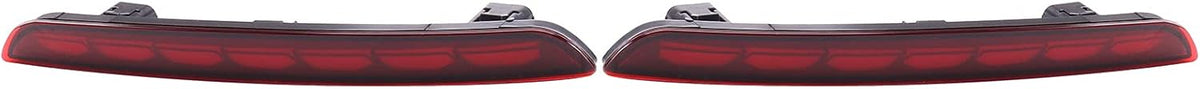 LED Rear Bumper Reflectors Brake Tail Light Red Housing Pack of 2 C746040