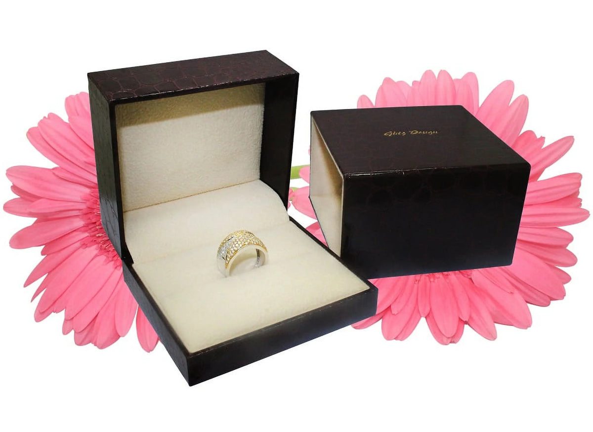 14K White Gold Diamond Ring 1.25 CT C943