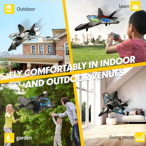 RC Plane Drone Helicopter Quadcopter RTF 2.4GHz Remote Control Airplane Grey E29312