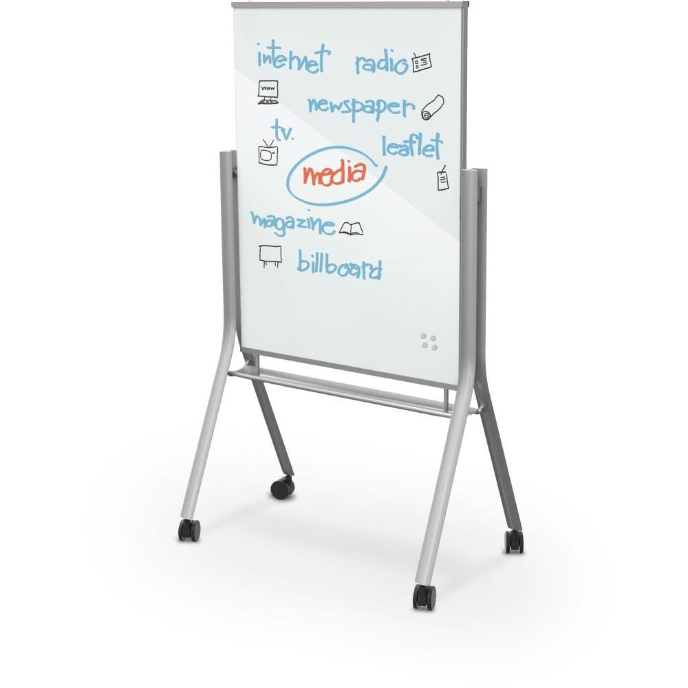 Mobile Magnetic Glass Whiteboard P71195