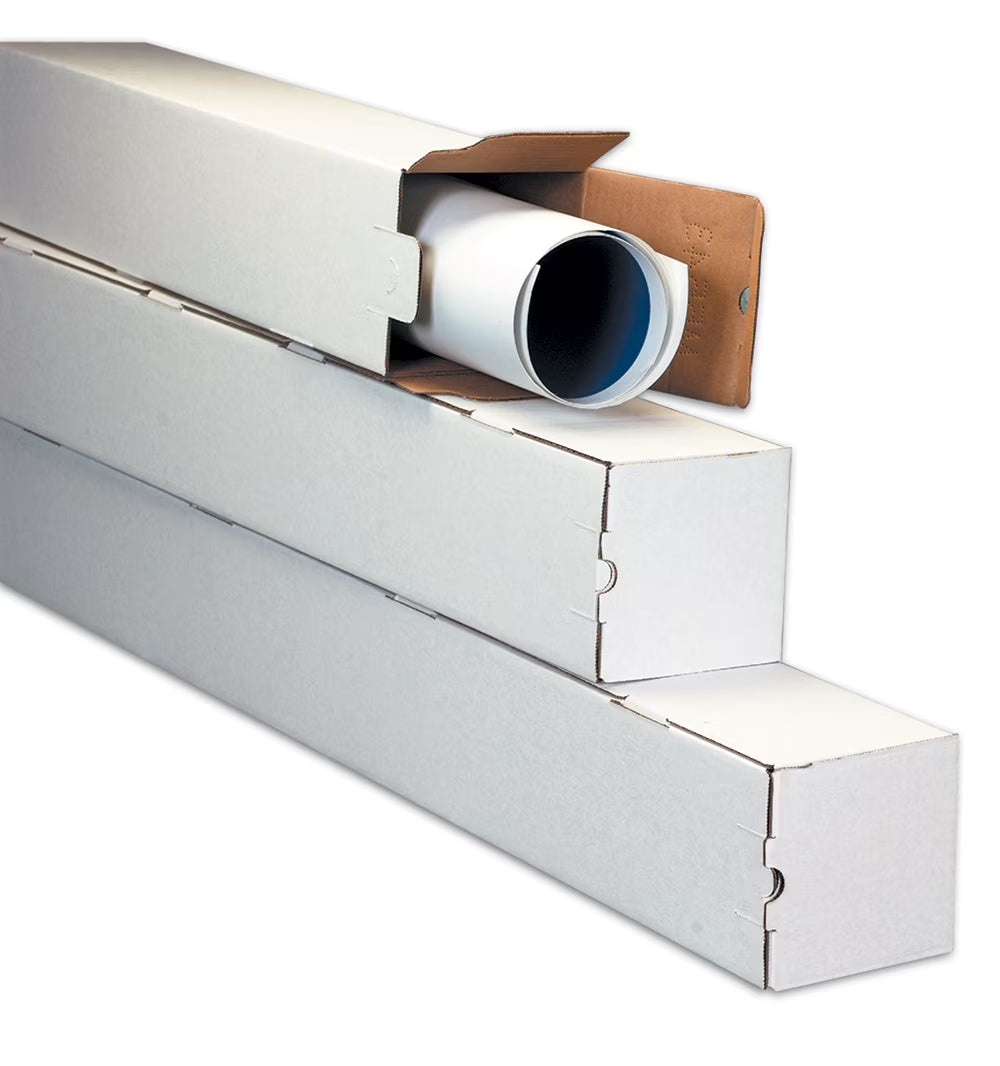 Square Mailing Tubes, 5x5x25, White, 25/BDL U183466