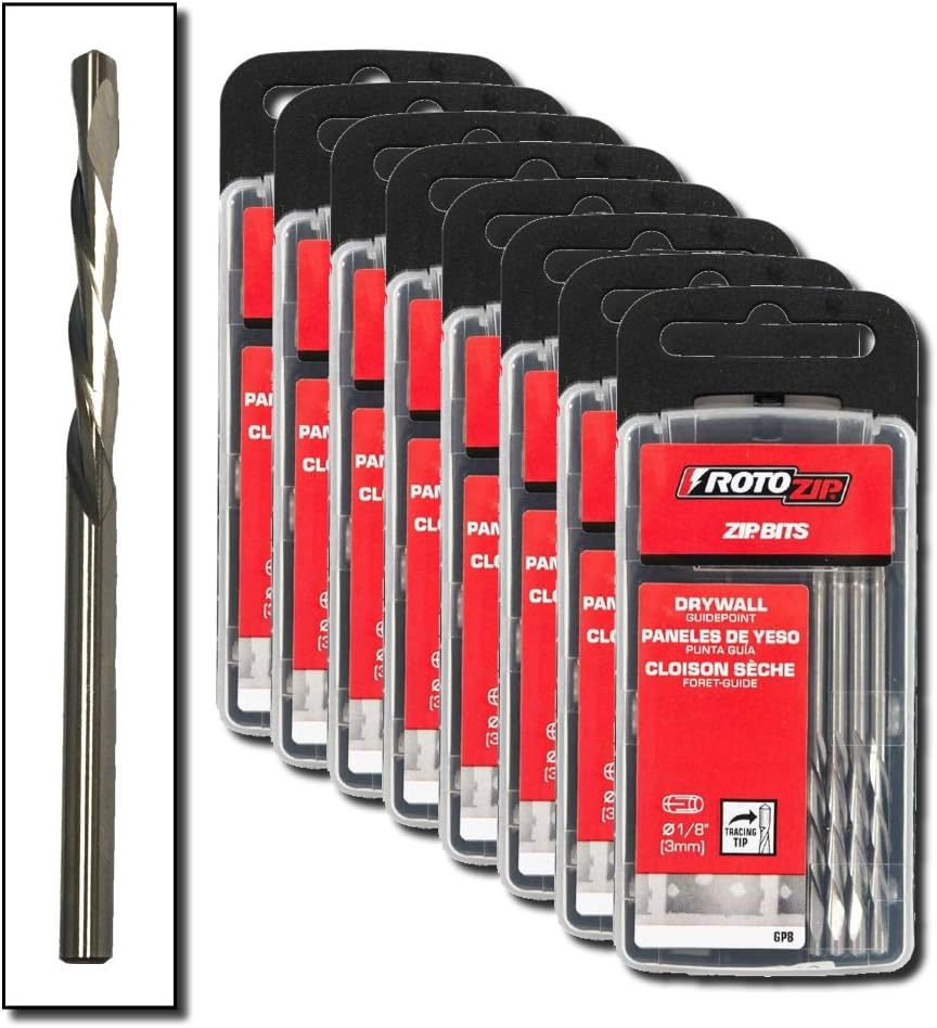 1/8" Guide Point Drywall Router Bits (80-Pack) W962097