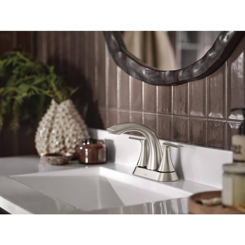 4 in. Centerset Double-Handle Bathroom Faucet in Chrome T828710