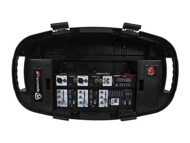 Portable Powered PA System with Mixer Speakers Stands Mic S905