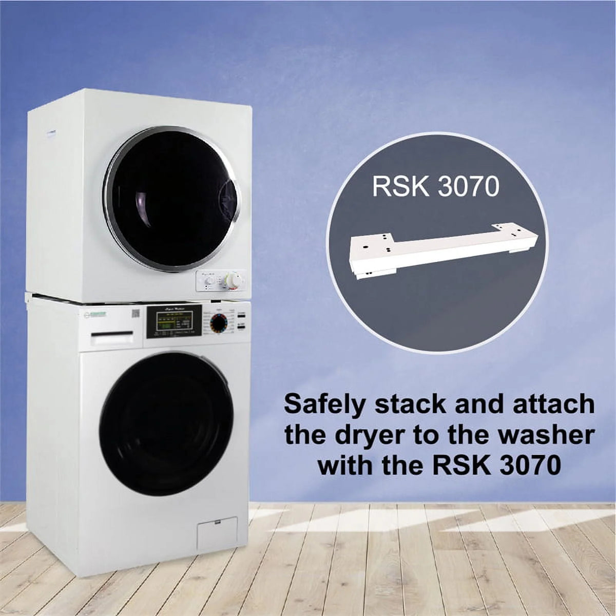 110V 18lbs Washer and Vented 3.5cf Dryer N8025