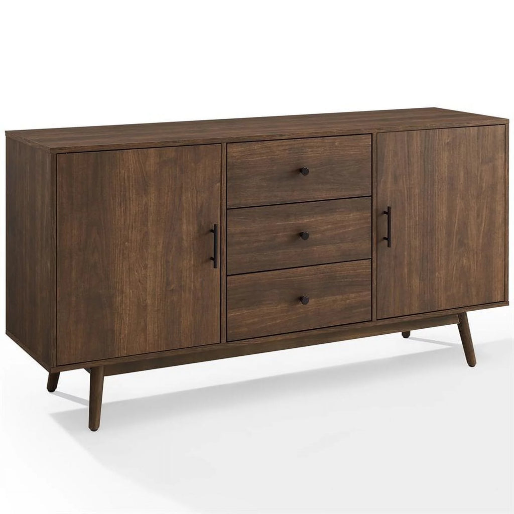 Wooden Mid-Century Modern Sideboard in Brown S2668